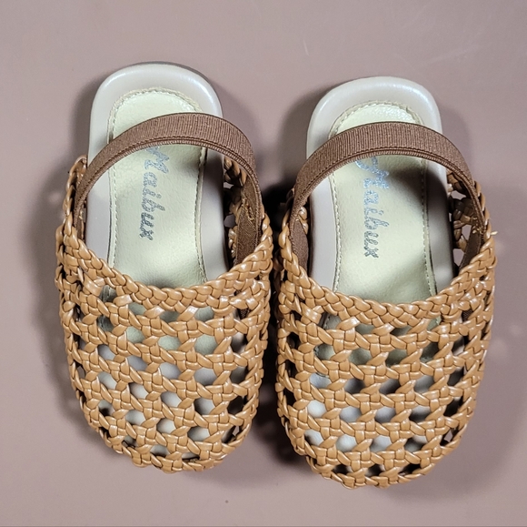 Stylish Tan Kids Shoes - Picture 1 of 5